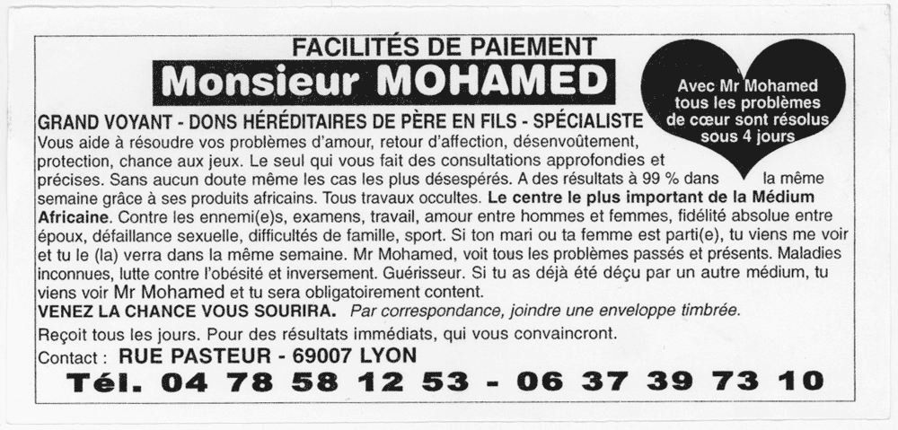 Cliquez pour voir la fiche dtaille de MOHAMED