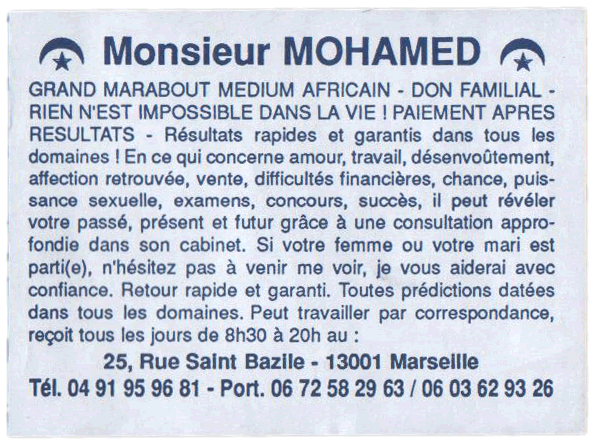 Cliquez pour voir la fiche détaillée de MOHAMED