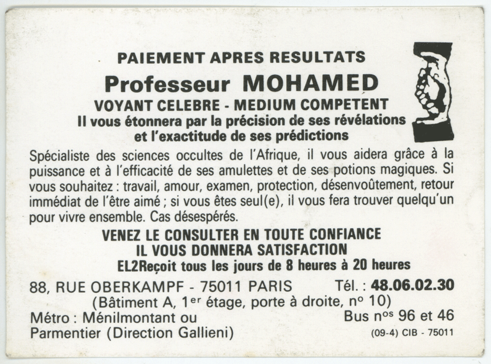 Cliquez pour voir la fiche détaillée de MOHAMED