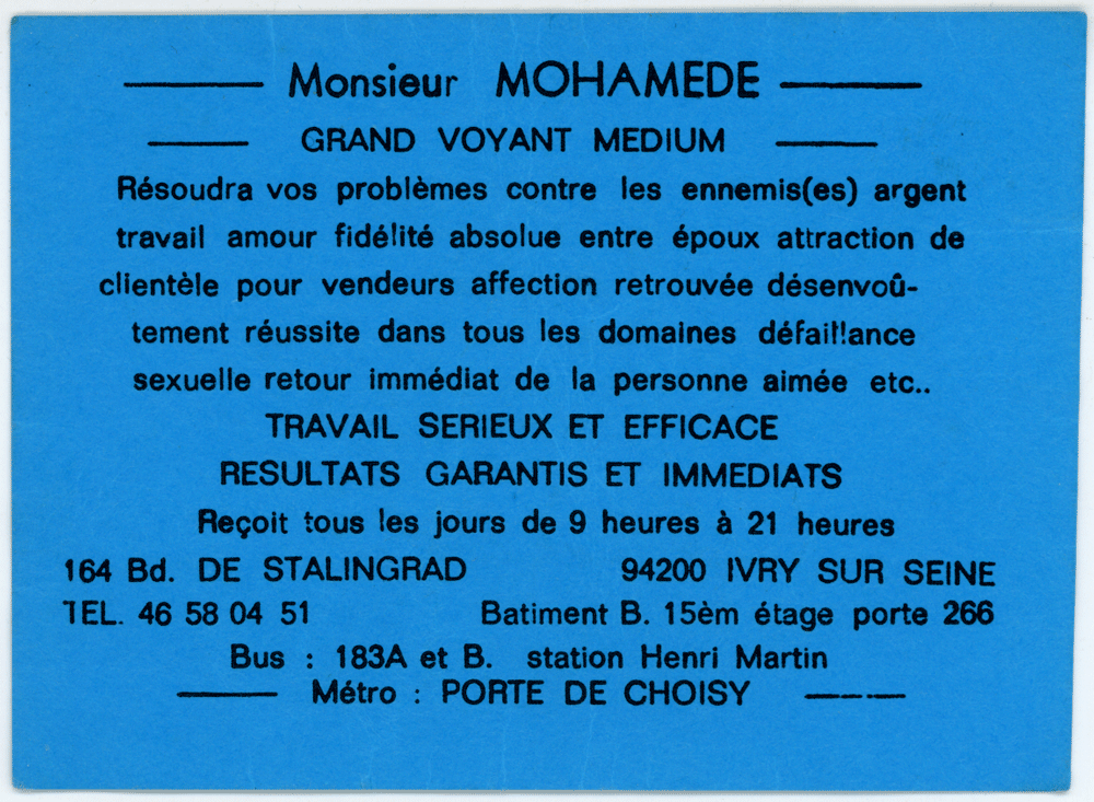 Monsieur MOHAMEDE, Val de Marne