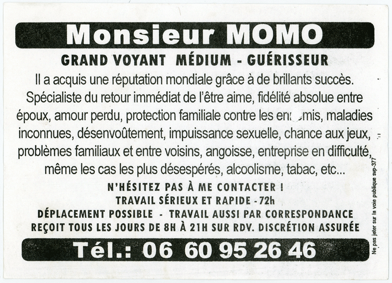 Monsieur MOMO, (indtermin)