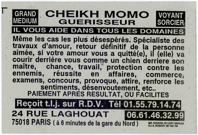 Cheikh MOMO, Paris