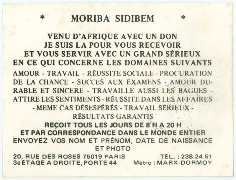 Cliquez pour voir la fiche détaillée de MORIBA SIDIBEM