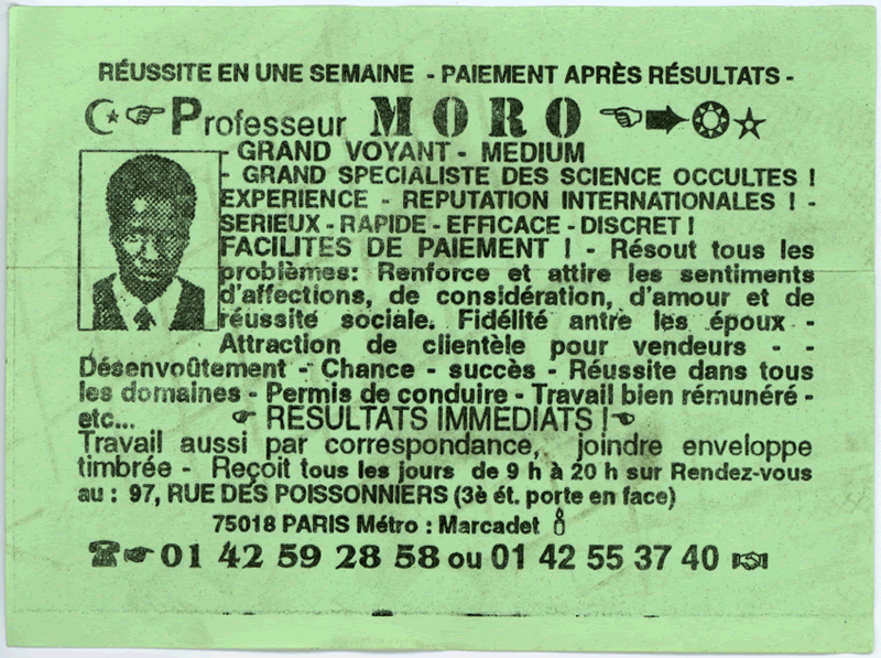 Professeur MORO, Paris