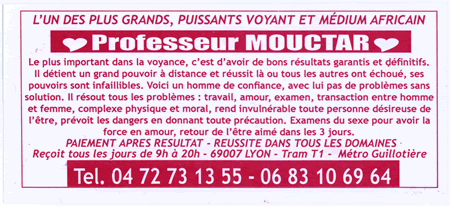 Professeur MOUCTAR, Lyon