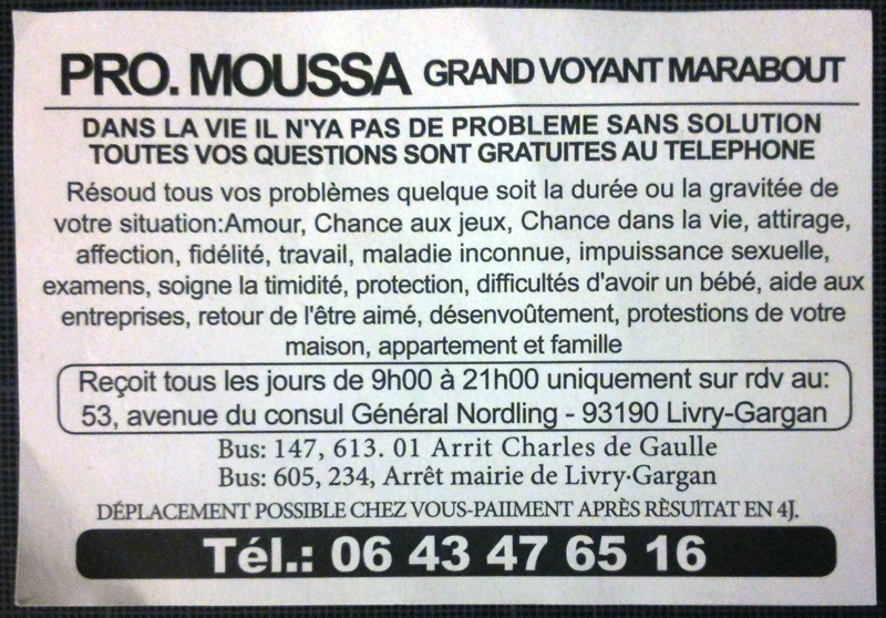 Cliquez pour voir la fiche dtaille de MOUSSA