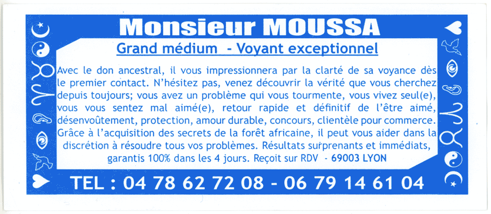 Monsieur MOUSSA, Lyon