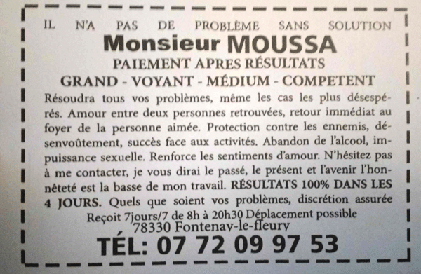 Cliquez pour voir la fiche dtaille de MOUSSA