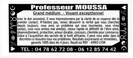 Cliquez pour voir la fiche dtaille de MOUSSA