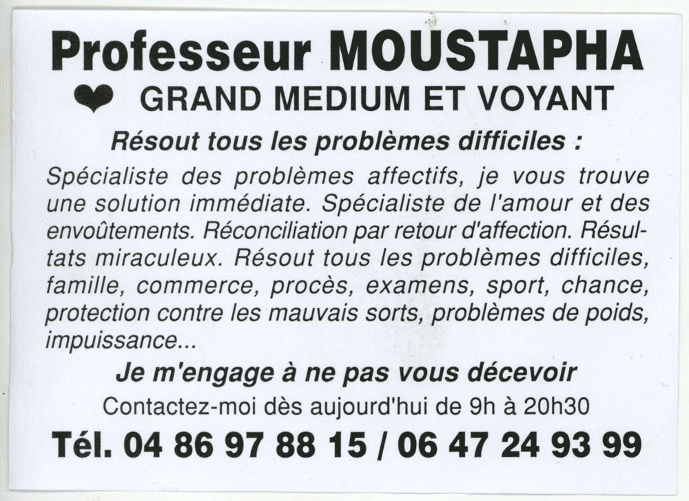 Cliquez pour voir la fiche détaillée de MOUSTAPHA