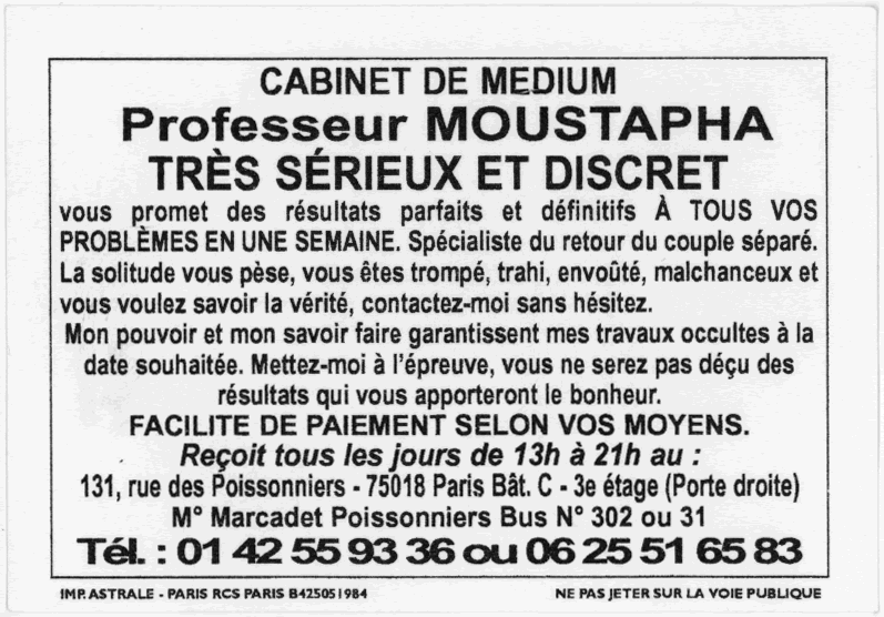 Cliquez pour voir la fiche dtaille de MOUSTAPHA