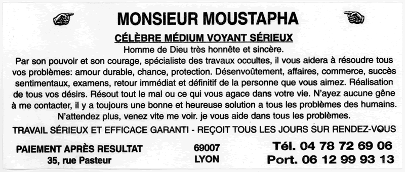 Cliquez pour voir la fiche dtaille de MOUSTAPHA