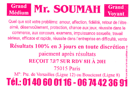 Monsieur SOUMAH, Paris