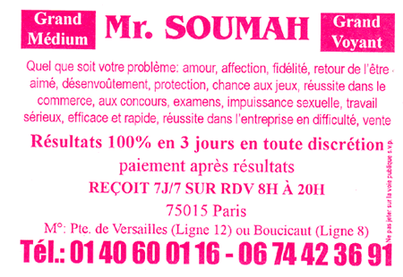 Cliquez pour voir la fiche dtaille de SOUMAH