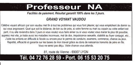 Professeur NA, Lyon