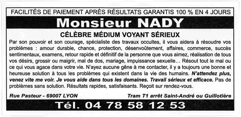 Cliquez pour voir la fiche dtaille de NADY