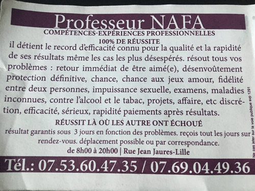 Cliquez pour voir la fiche dtaille de NAFA