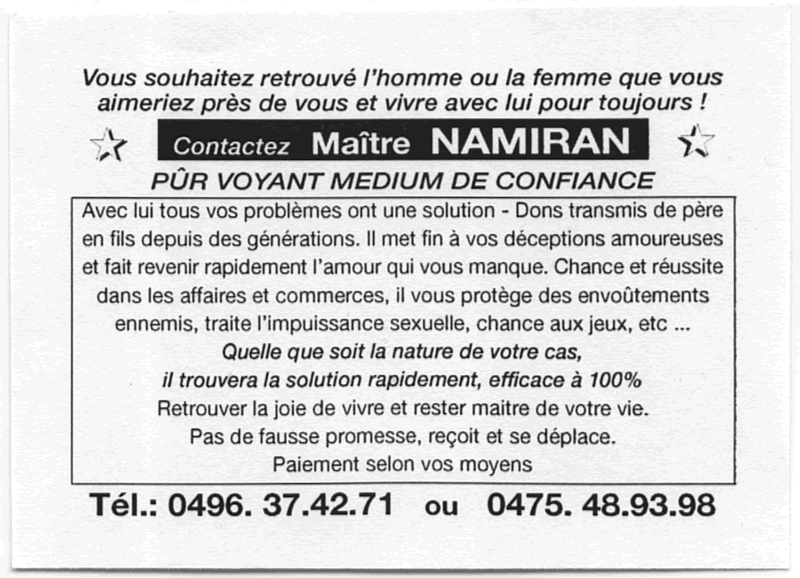 Cliquez pour voir la fiche dtaille de NAMIRAN