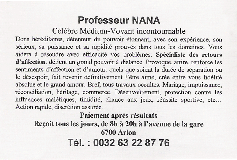 Cliquez pour voir la fiche dtaille de NANA