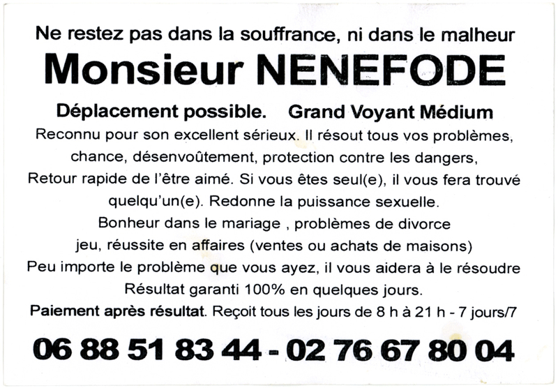 Cliquez pour voir la fiche dtaille de NENEFODE