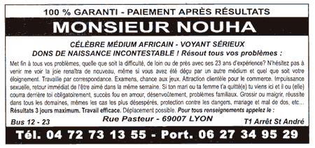 Monsieur NOUHA, Lyon