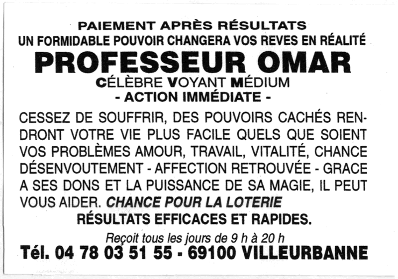 Cliquez pour voir la fiche dtaille de OMAR