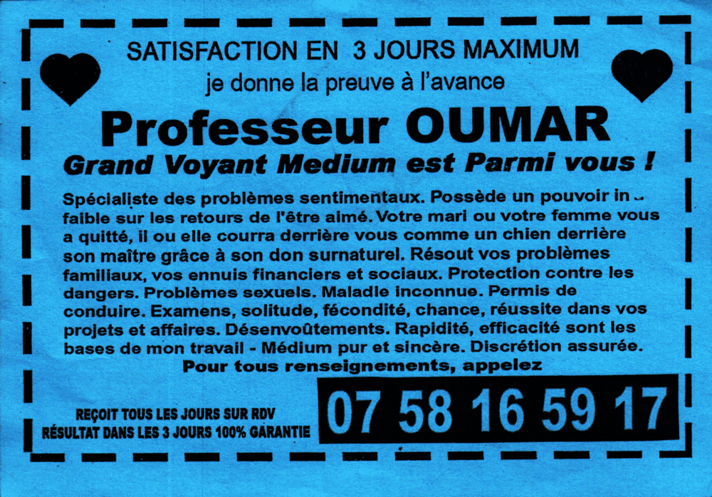 Cliquez pour voir la fiche dtaille de OUMAR