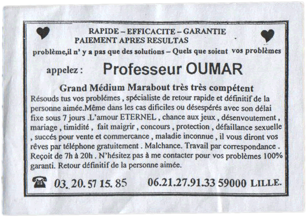 Professeur OUMAR, Nord