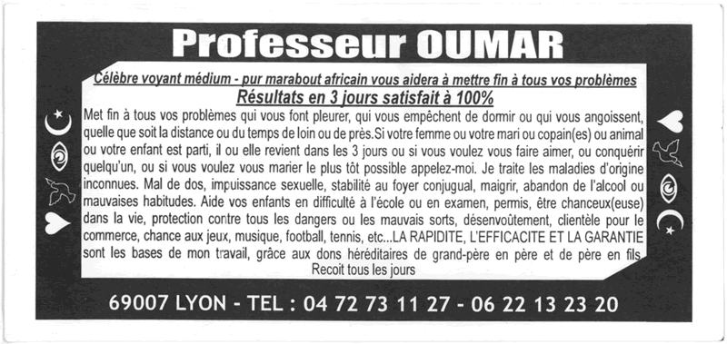 Professeur OUMAR, Lyon