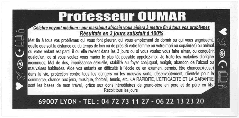 Professeur OUMAR, Lyon