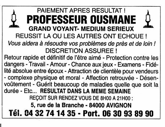 Cliquez pour voir la fiche dtaille de OUSMANE