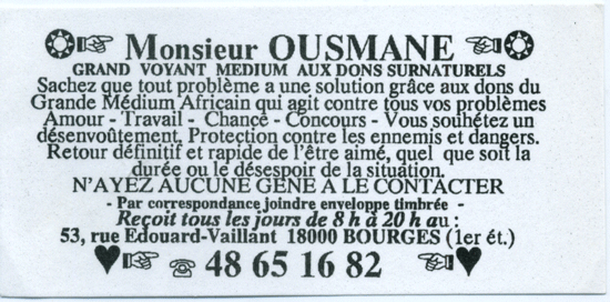 Cliquez pour voir la fiche dtaille de OUSMANE