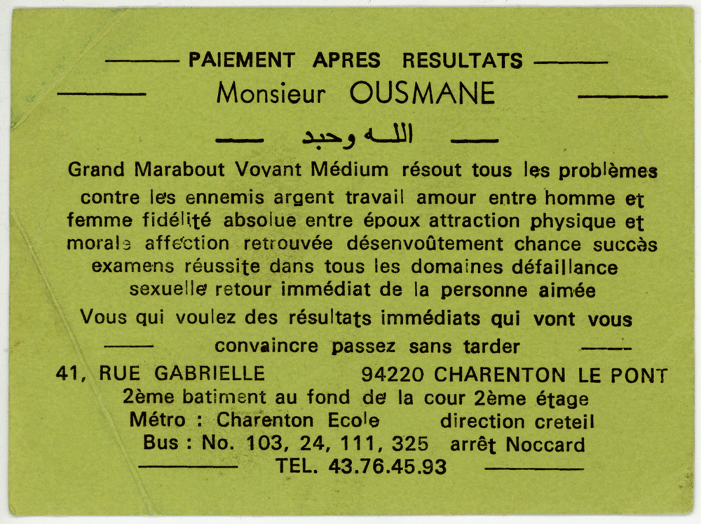 Monsieur OUSMANE, Val de Marne