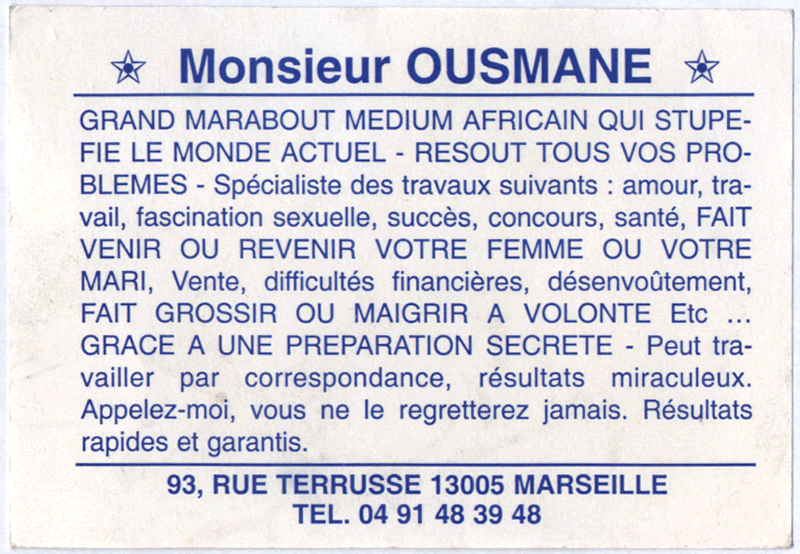 Monsieur OUSMANE, Marseille