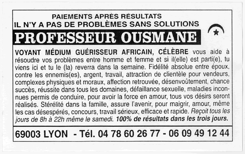 Professeur OUSMANE, Lyon
