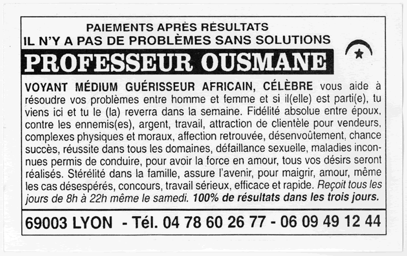 Cliquez pour voir la fiche dtaille de OUSMANE