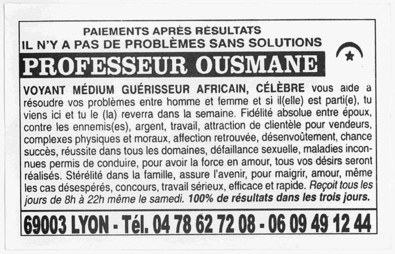 Cliquez pour voir la fiche dtaille de OUSMANE