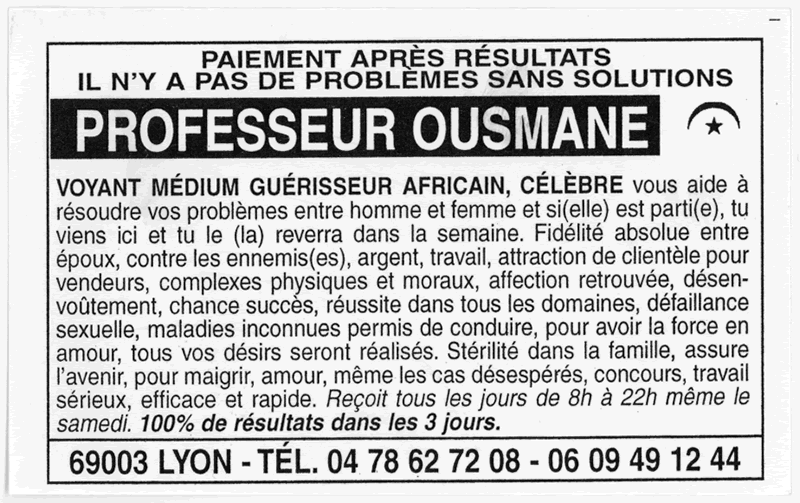 Professeur OUSMANE, Lyon