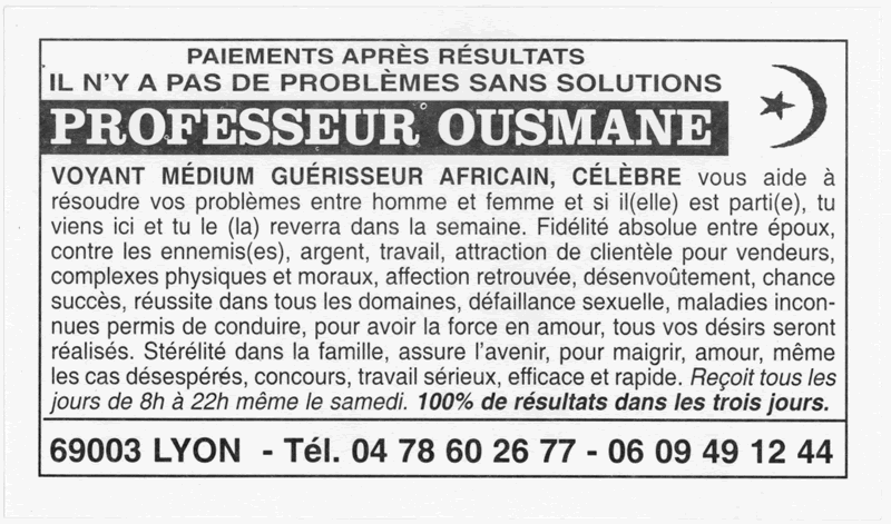 Cliquez pour voir la fiche dtaille de OUSMANE