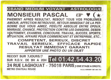 Monsieur PASCAL, Lyon