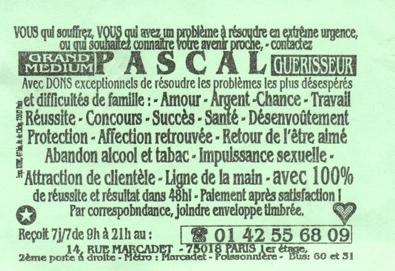 Cliquez pour voir la fiche dtaille de PASCAL