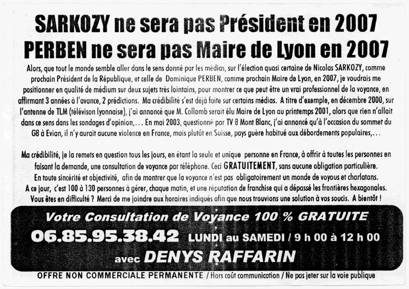 Cliquez pour voir la fiche dtaille de DENYS RAFFARIN