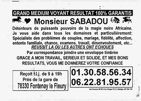 Monsieur SABADOU, Yvelines