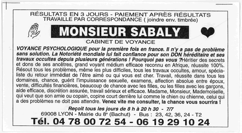 Monsieur SABALY, Lyon
