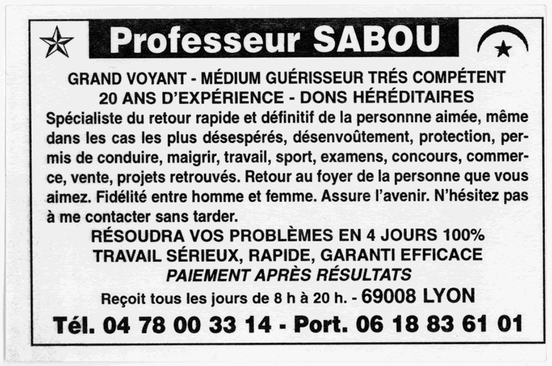 Professeur SABOU, Lyon