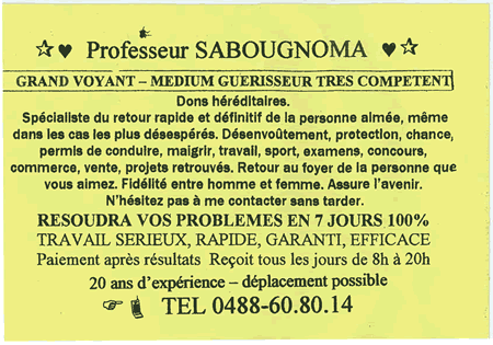 Cliquez pour voir la fiche dtaille de SABOUGNOMA