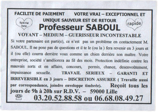 Professeur SABOUL, Nord