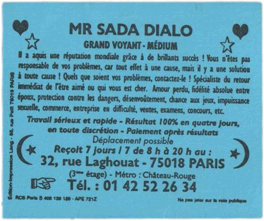 Monsieur SADA DIALO, Paris