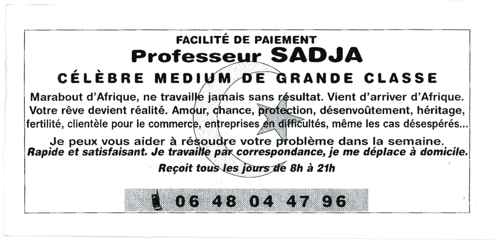 Professeur SADJA, (indéterminé)