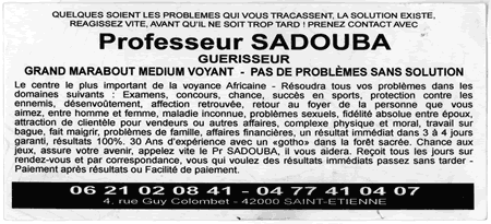 Cliquez pour voir la fiche dtaille de SADOUBA